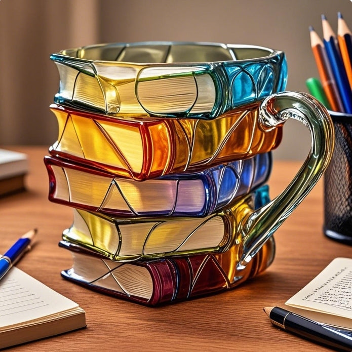 BookCup 3D-tazza – Tazze di letteratura dipinte a mano a forma di libro