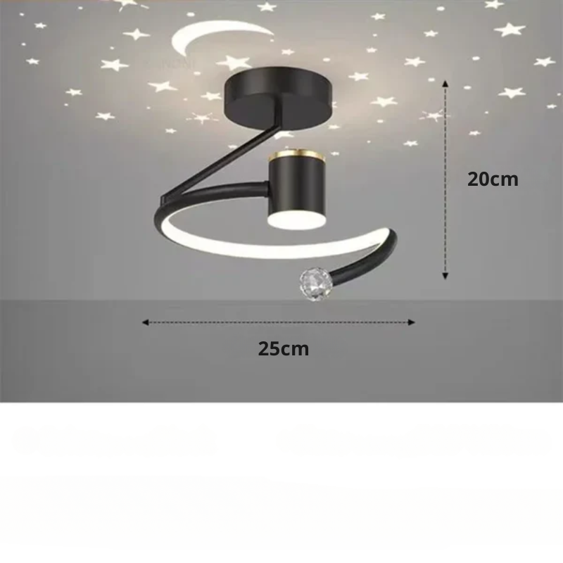 Lampade a LED da soffitto con cielo stellato – Design moderno della lampada a sospensione per camere dei bambini e soggiorno