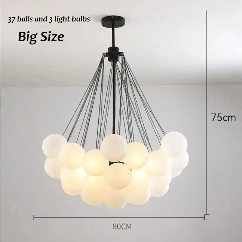 Lampadario Karlene con Palline Opache
