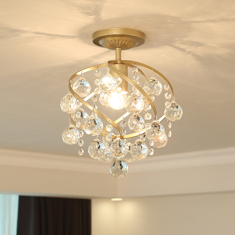 CrystalElegance Pendel - Lampada da Soffitto di Lusso con Dettagli in Ottone