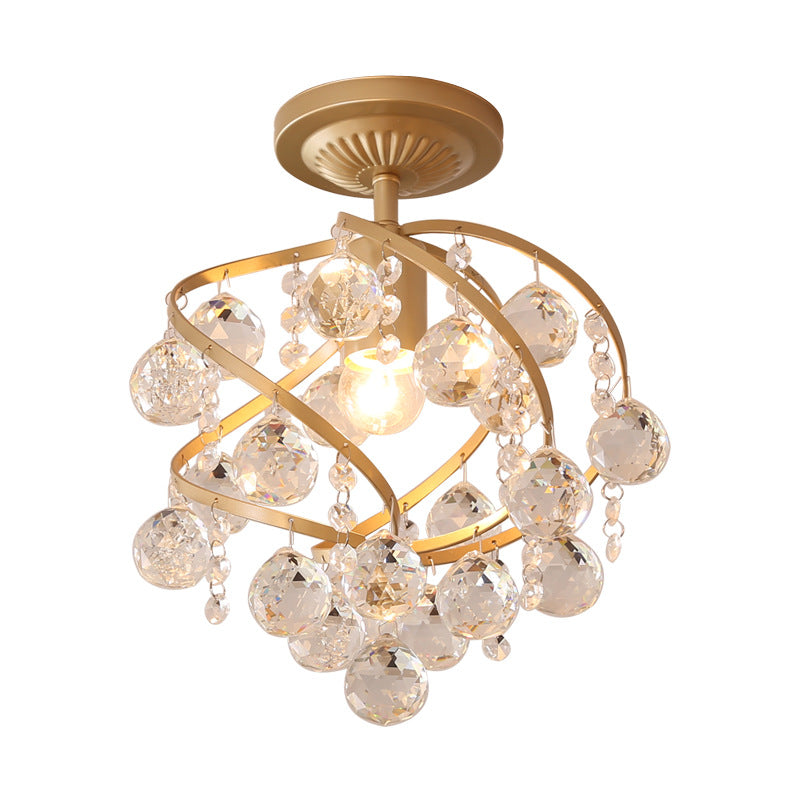 CrystalElegance Pendel - Lampada da Soffitto di Lusso con Dettagli in Ottone