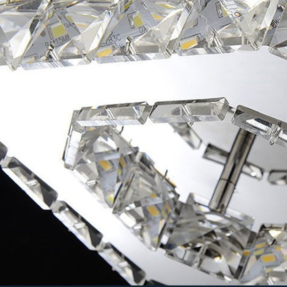 Lampada da soffitto in cristallo LED moderna a incasso