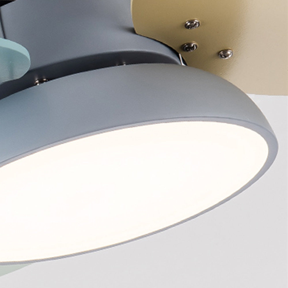 Tirek | Ventilatore a soffitto in legno nordico con LED a spettro completo e telecomando per soggiorno e camera da letto