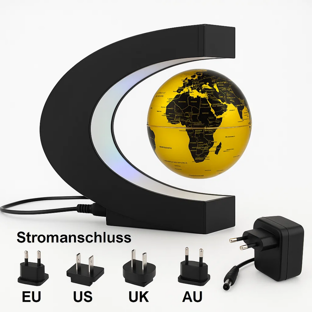 AstroGlobe LED Mappamondo – Lampada Mappamondo Fluttuante con Sospensione Magnetica