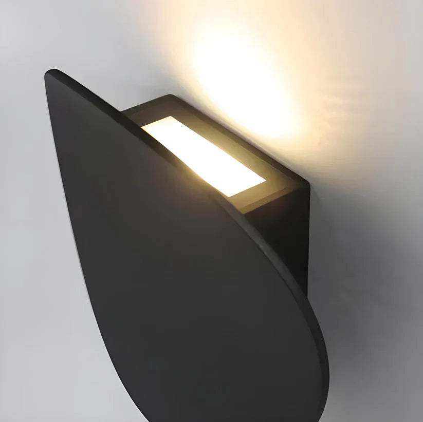 Lampada da Parete in Metallo a Disco Moderno