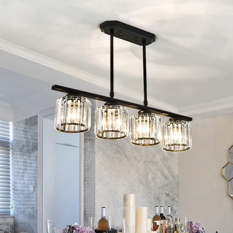 Nira | Lampada a sospensione in vetro multi-testa moderna nordica