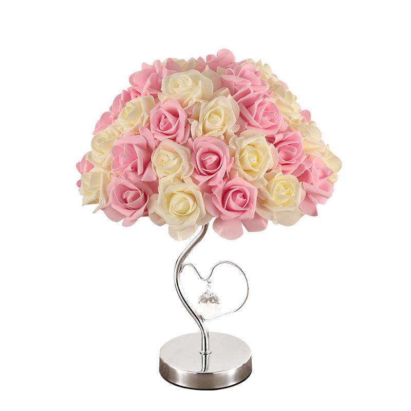 Lampada romantica a forma di rosa