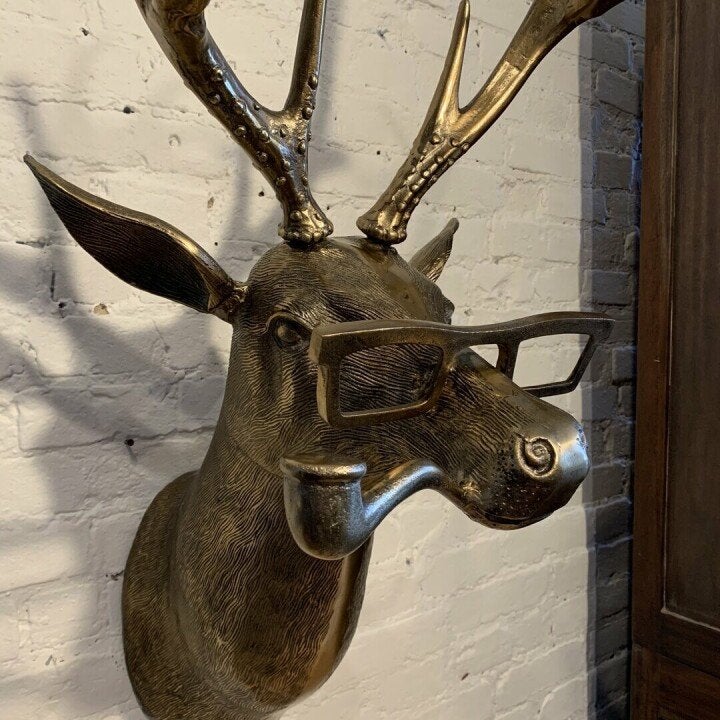 Decorazione murale unica a forma di testa di animale per la casa