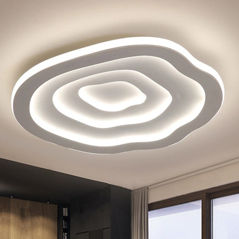 Norielle | Lampada da soffitto LED bianca moderna con luce calda soffusa