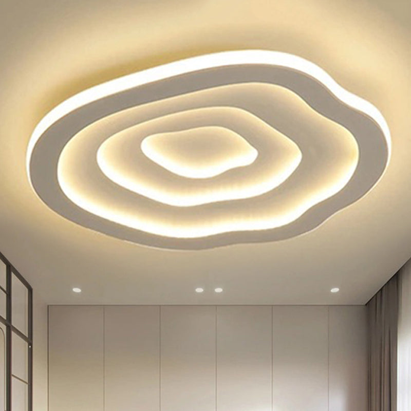 Norielle | Lampada da soffitto LED bianca moderna con luce calda soffusa