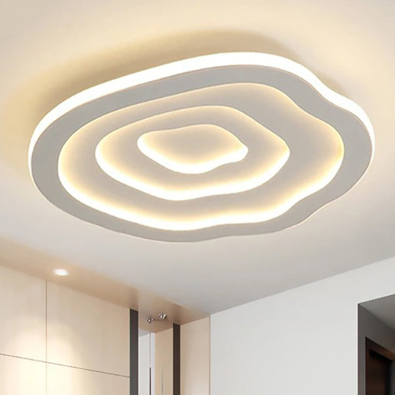 Norielle | Lampada da soffitto LED bianca moderna con luce calda soffusa