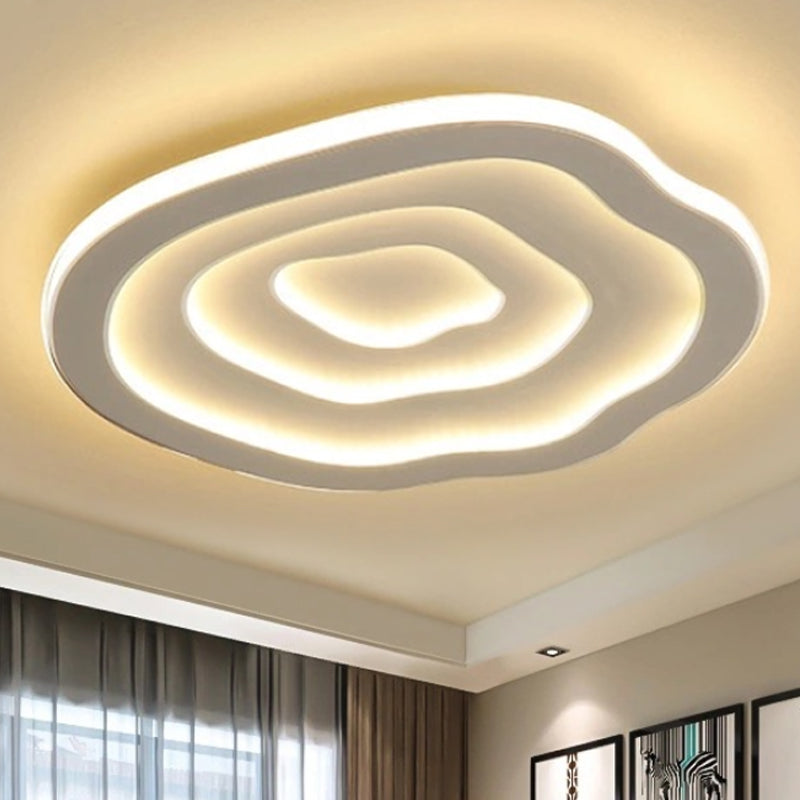 Norielle | Lampada da soffitto LED bianca moderna con luce calda soffusa