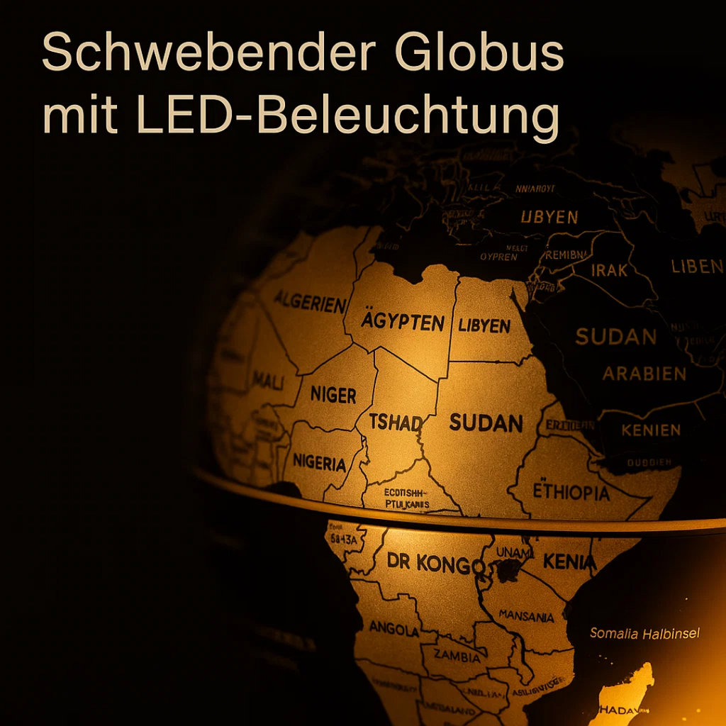 AstroGlobe LED Mappamondo – Lampada Mappamondo Fluttuante con Sospensione Magnetica