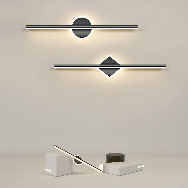 Moderna Lampada da Parete a LED, Design Rotondo/Quadrato