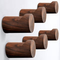 Gancio da parete in legno di noce