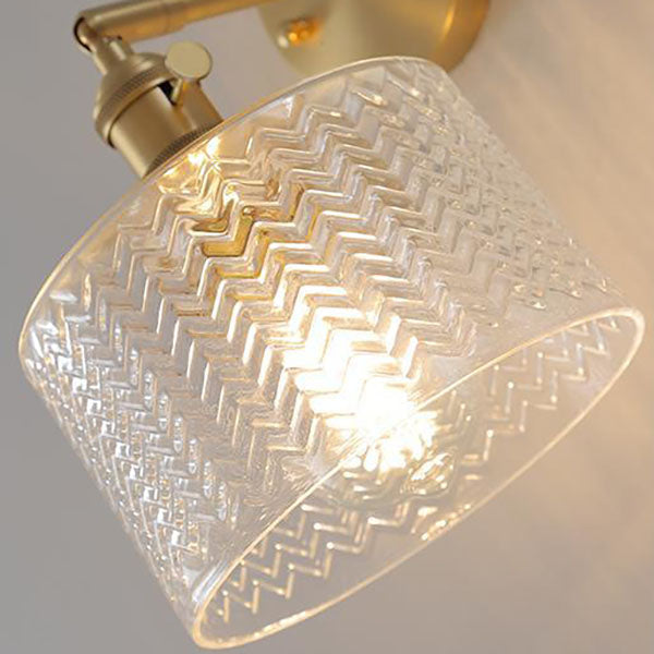 Lampada da Parete a Cilindro Minimalista Creativa in Ottone Nordico a 1 Luce