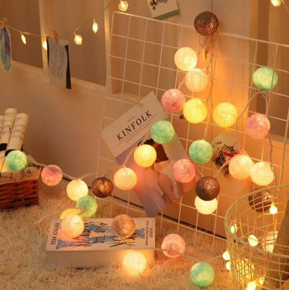 Ballton - Palline di cotone luminose | Diverse combinazioni di colori