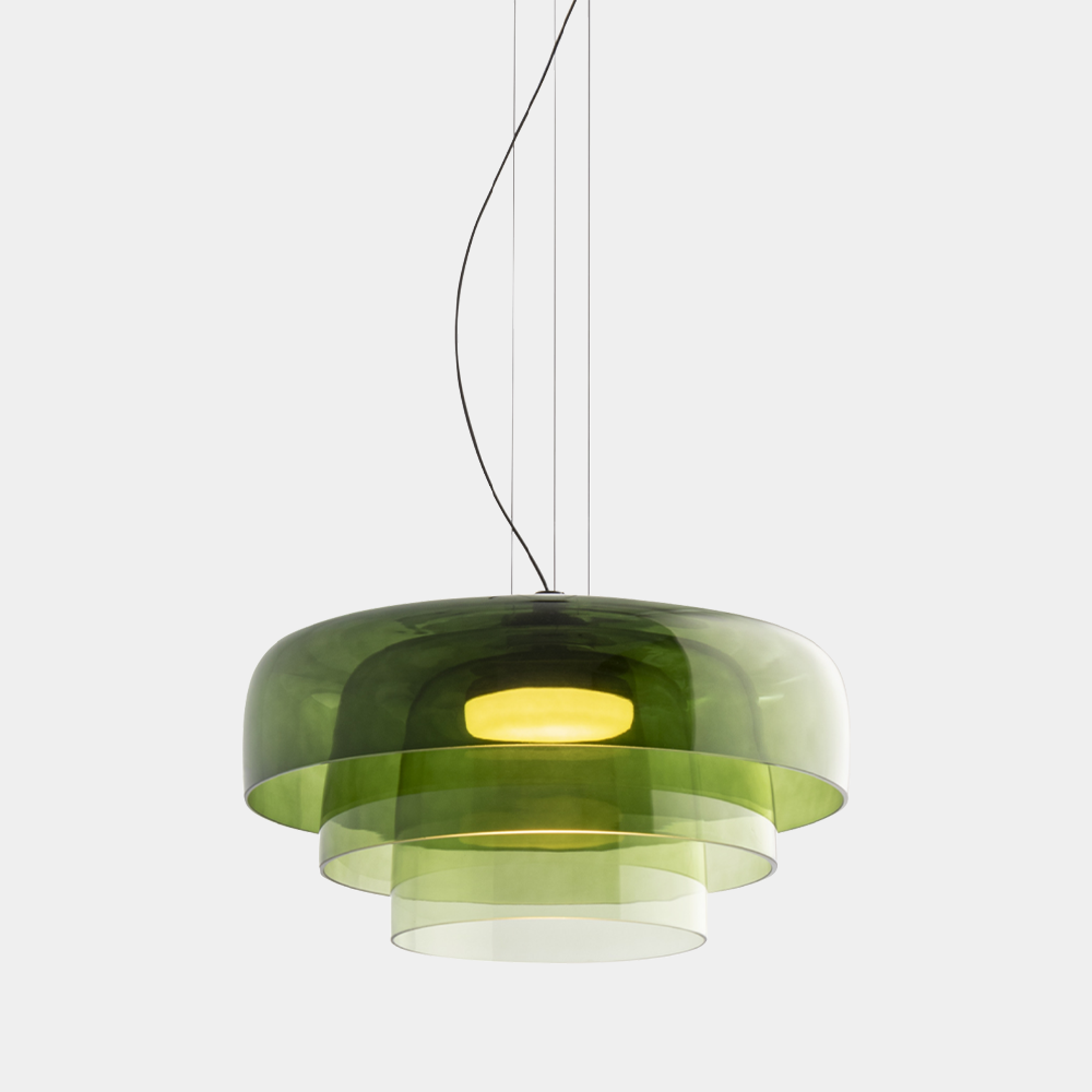 Lampada a Sospensione in Vetro Nordic – Pendant Unico in Metallo e Vetro