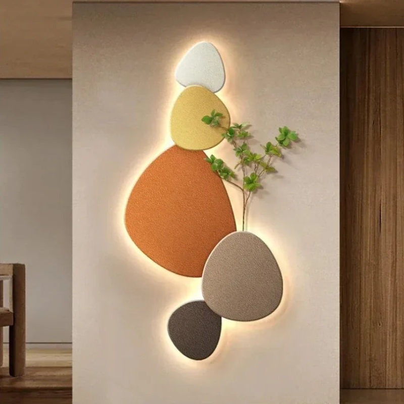 Lampada da Parete Moderna con Design Organico e Illuminazione LED per Interni