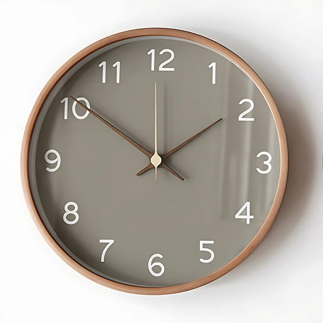 Transcend - Orologio da Parete in Legno Moderno