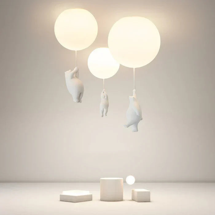 Lampada da soffitto per bambini con orso e palloncino - CloudBear | Brehn