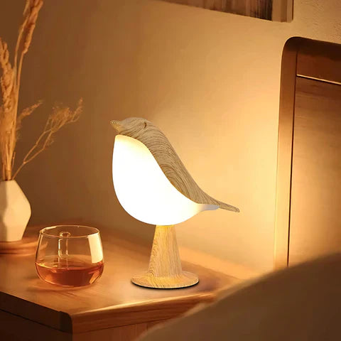 Lampada Regolabile a Forma di Uccello | Diffusore di Aroma Portatile con Illuminazione Personalizzabile per Relax e Lettura