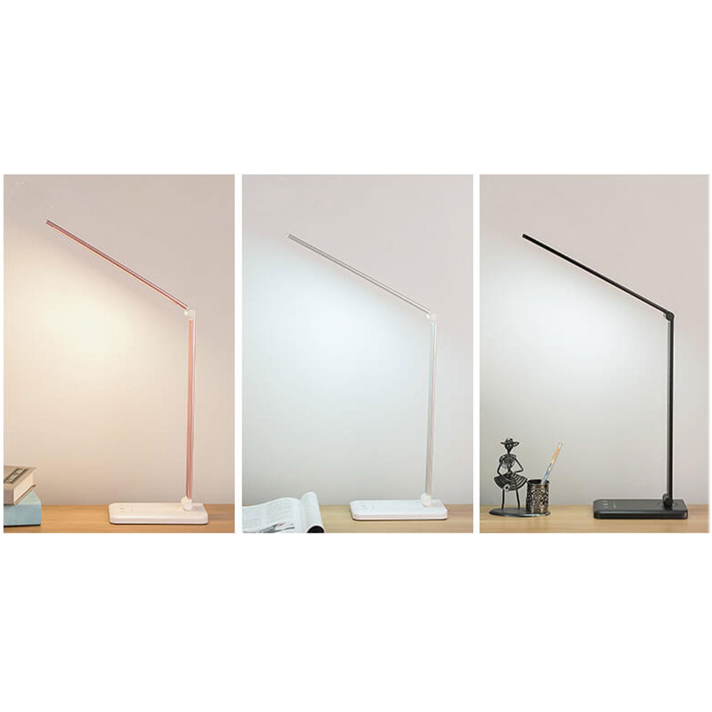 Nordic Creative Lampada da Scrivania Pieghevole Touch Dimmabile LED