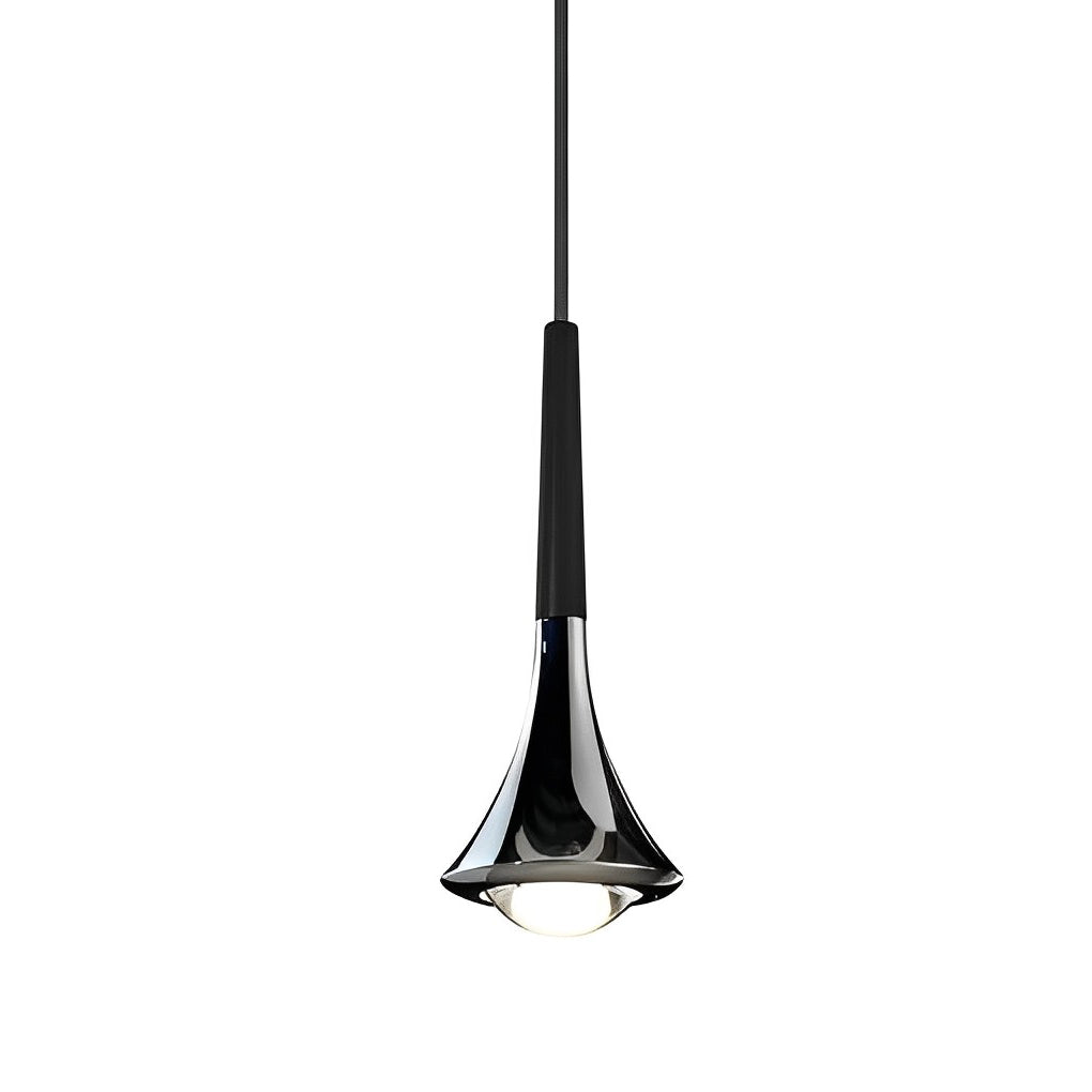 LumiDrop Nordic Design Pendelleuchte | Forma a Goccia | Elegante Luce LED per Sala da Pranzo e Soggiorno | In Nero, Oro e Cromo