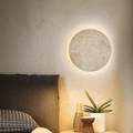 Lampada da Parete in Pietra Naturale Travertino Wabi-Sabi con LED