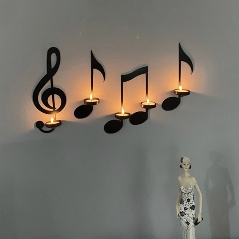 Lampada da parete musicale nera