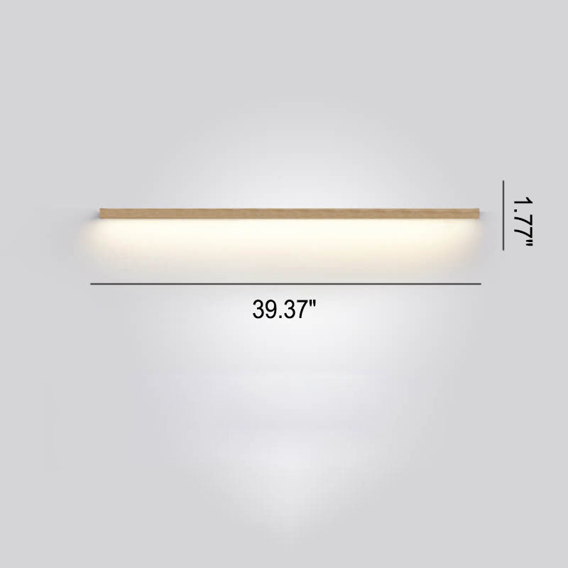 ZenBeam Lampada da Parete LED Giapponese | Design in Legno Massello | Illuminazione Moderna d'Accento