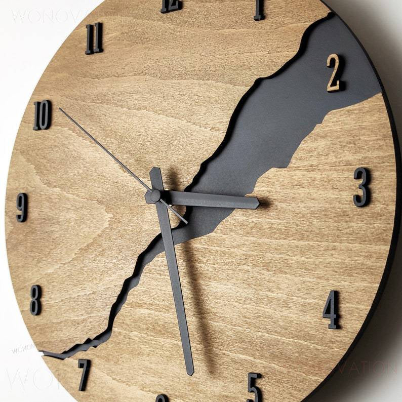 Orologio da parete in legno di lusso - Design senza tempo per ogni interno