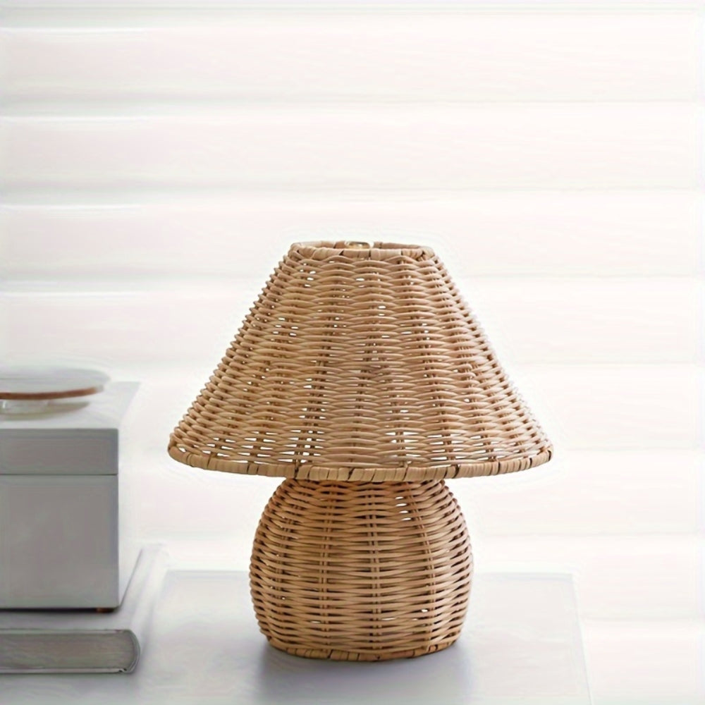 Noya Lampada da Tavolo in Rattan Decorazione per la Casa