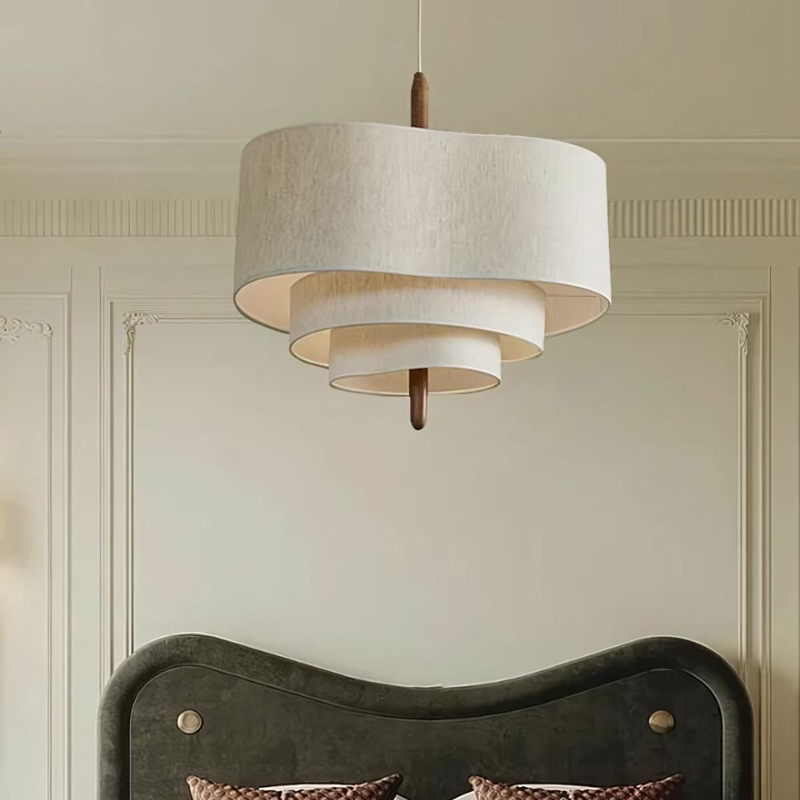 Floressa - Elegante Lampadario in Tessuto per Illuminazione Accogliente