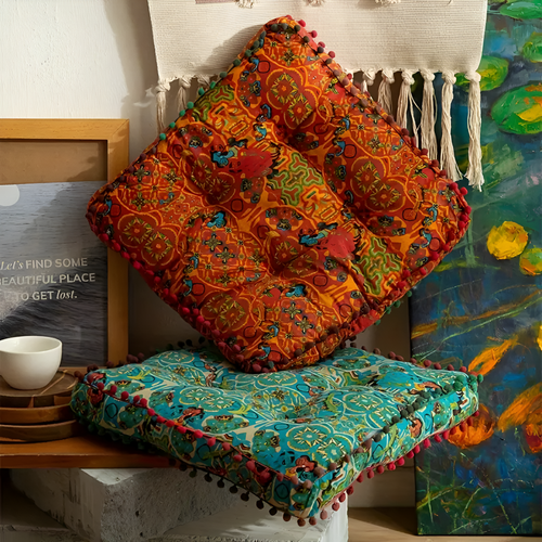 Cuscino da Terra Ricamato Bohemien