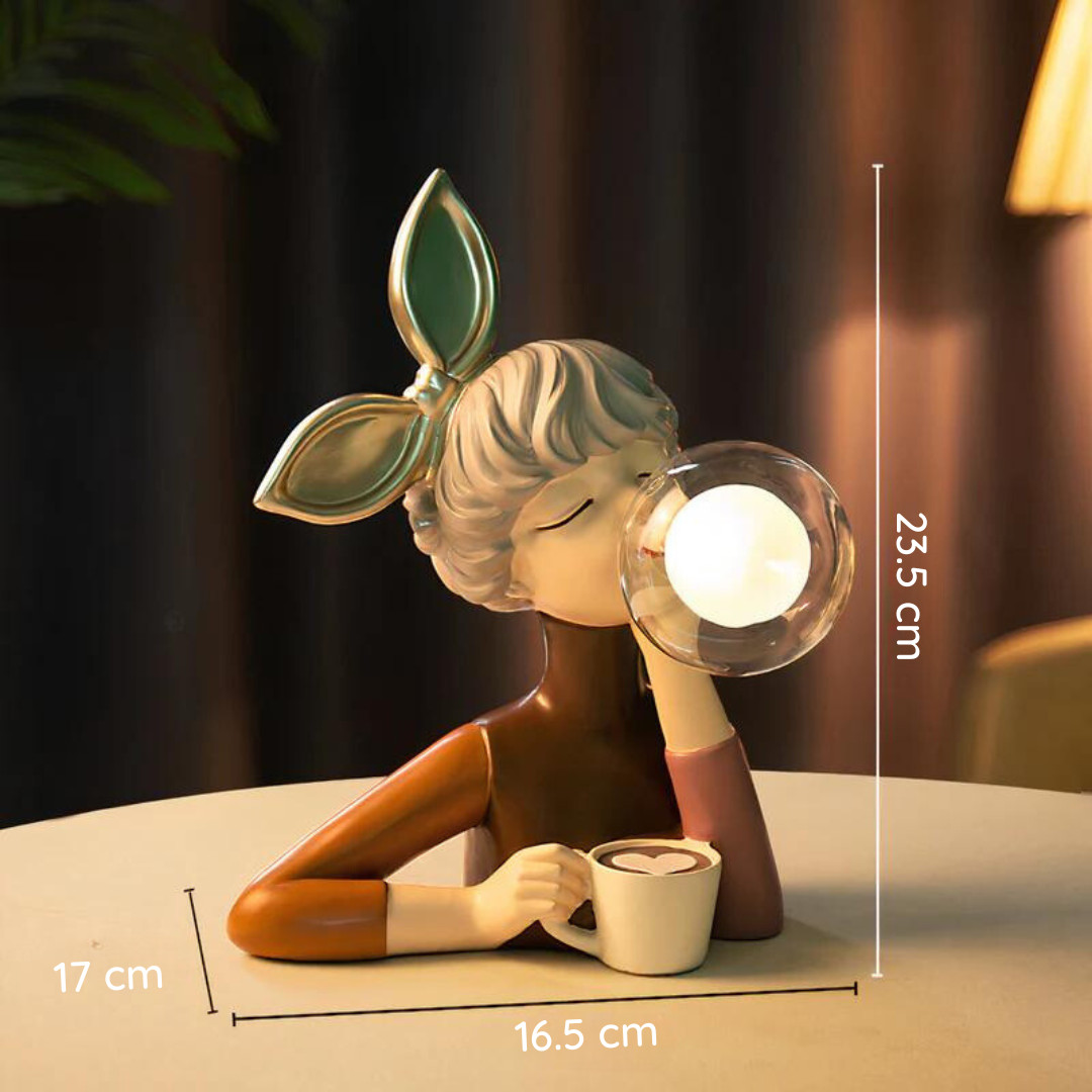 Elegante lampada da tavolo retro per il soggiorno - Illuminazione decorativa fatta a mano