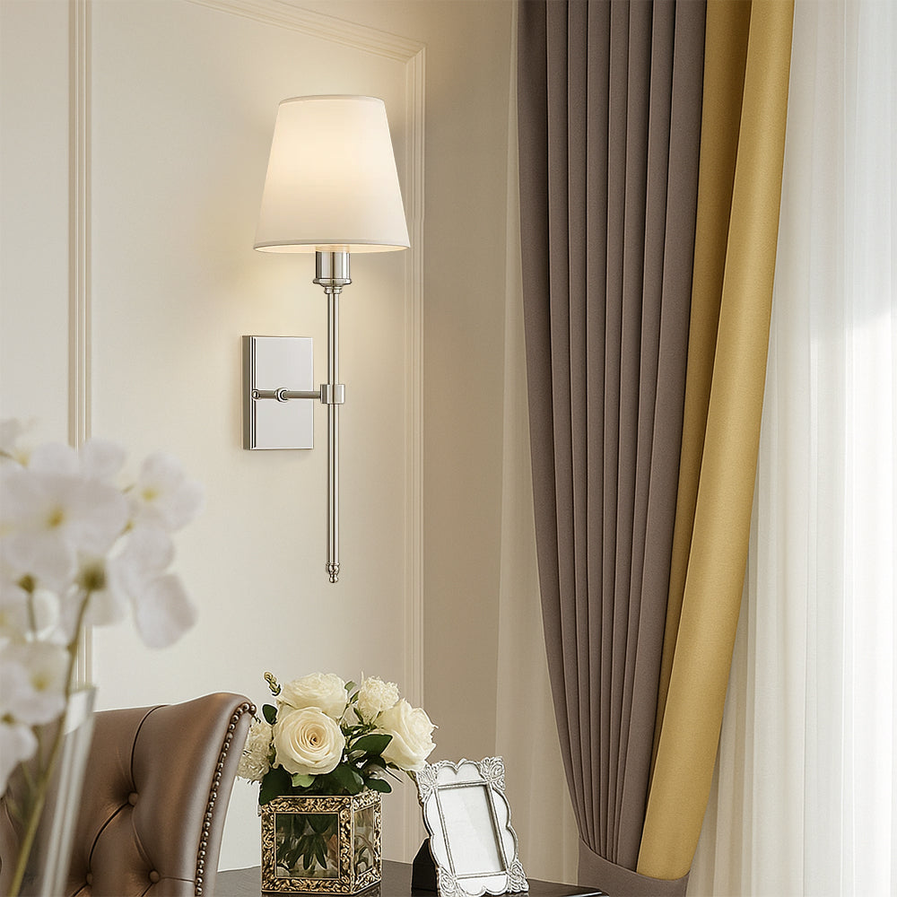 (2 Pezzi) Lampada a Muro Cablata – Set Elegante di Lampade per Illuminare Sopra lo Specchio o il Letto