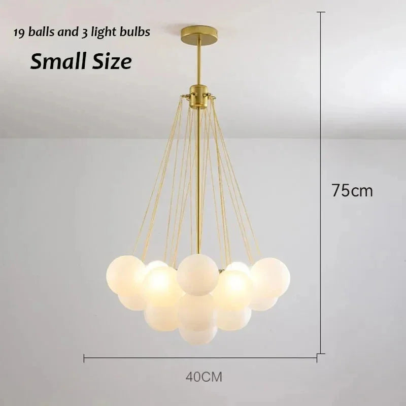 Lampadario Karlene con Palline Opache