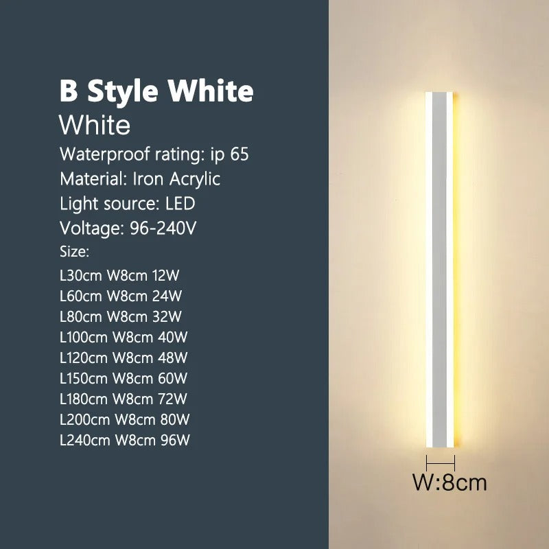 Lampada da Parete LED Impermeabile per Spazi Esterni