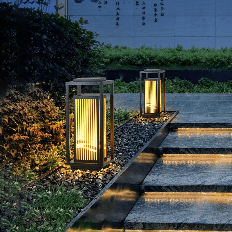 Lampione da Esterno a LED Solare, Lampada da Giardino Impermeabile