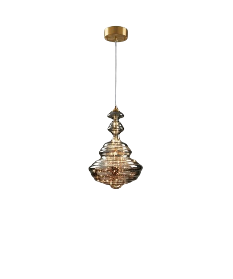 Eleganti lampade a sospensione in rame con motivo di lucciole