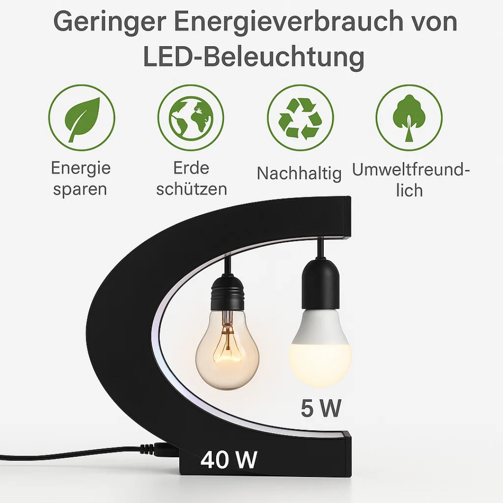 AstroGlobe LED Mappamondo – Lampada Mappamondo Fluttuante con Sospensione Magnetica