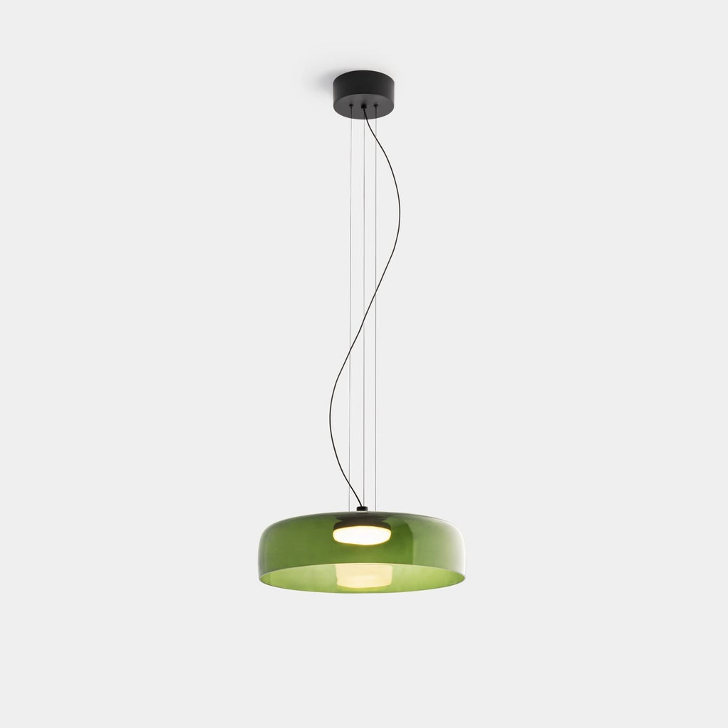 Lampada a Sospensione in Vetro Nordic – Pendant Unico in Metallo e Vetro