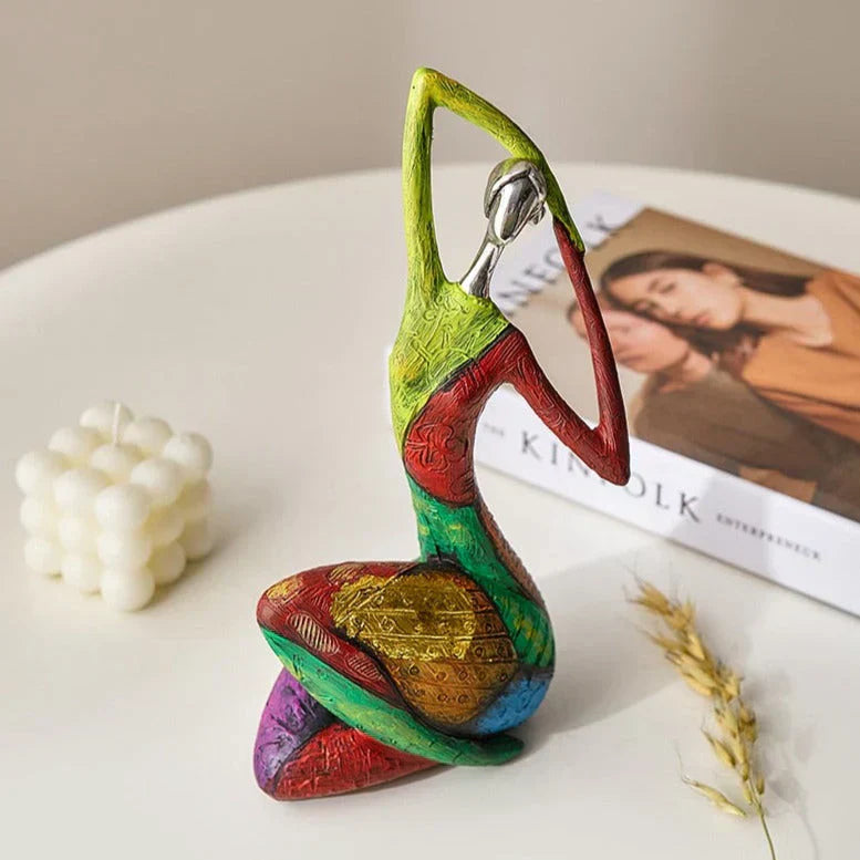 Sculture Moderne Astratte di Donne – Arte in Resina Colorata Fatta a Mano per Decorare la Casa