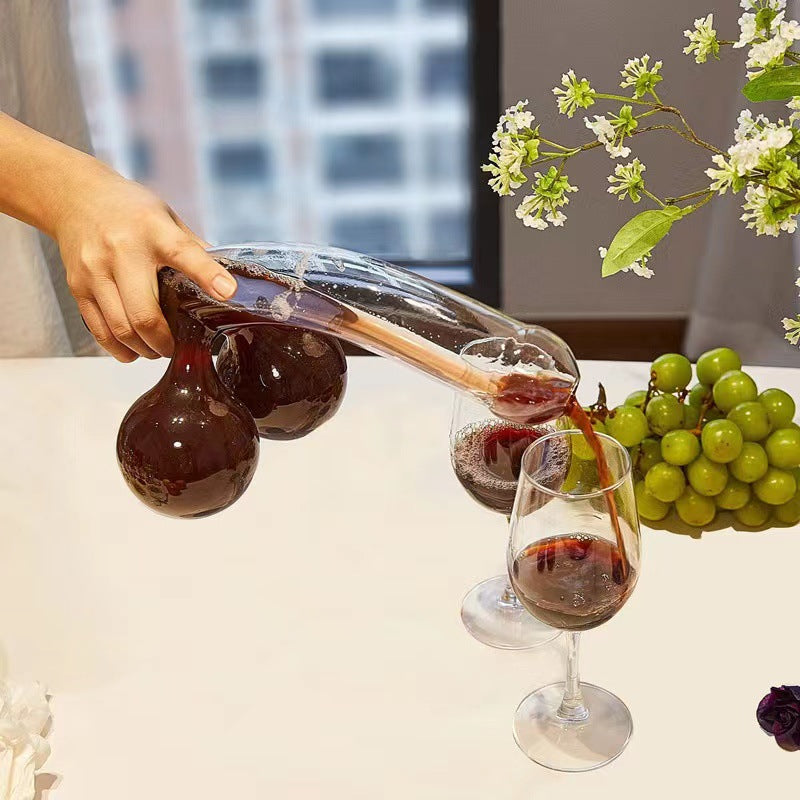 Decanter in Vetro | Design Elegante e Capacità di 650 ml | Trasparente