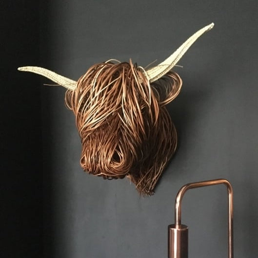 Scultura da Parete di Mucca – Bowie