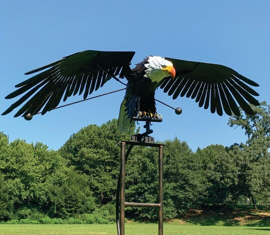 Generatore di Vento in Metallo a Forma di Uccello - Ornamenti Decorativi per Giardino
