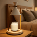 Lampada Riscaldante per Candele Elettrica con Struttura in Metallo e Paralume a Cono