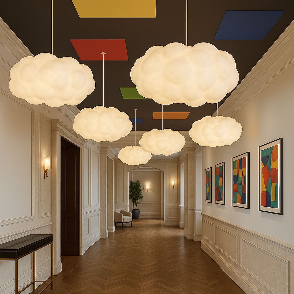 Bellavue | Lampada a sospensione LED moderna ispirata alle nuvole
