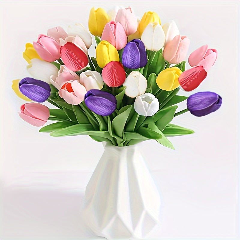 Set di 15 Tulipani Artistici Realistici – Perfetti per Matrimoni, Feste e Decorazioni per la Casa